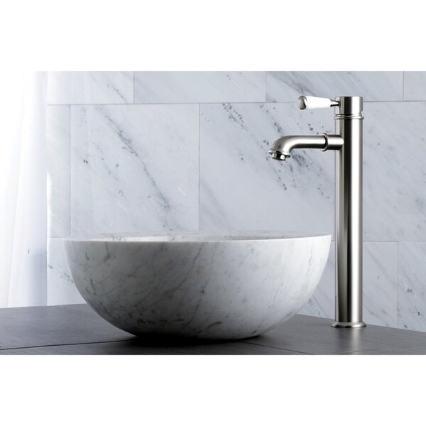 KS7218DPL Single-Handle Vessel Sink Faucet, Brushed Nickel